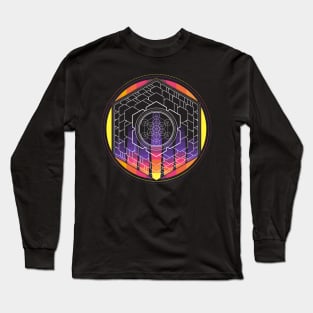 Metatrons Cube Long Sleeve T-Shirt